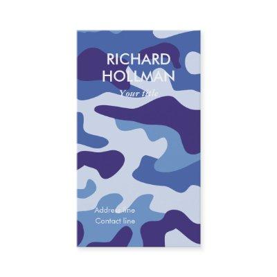 Blue camouflage pattern