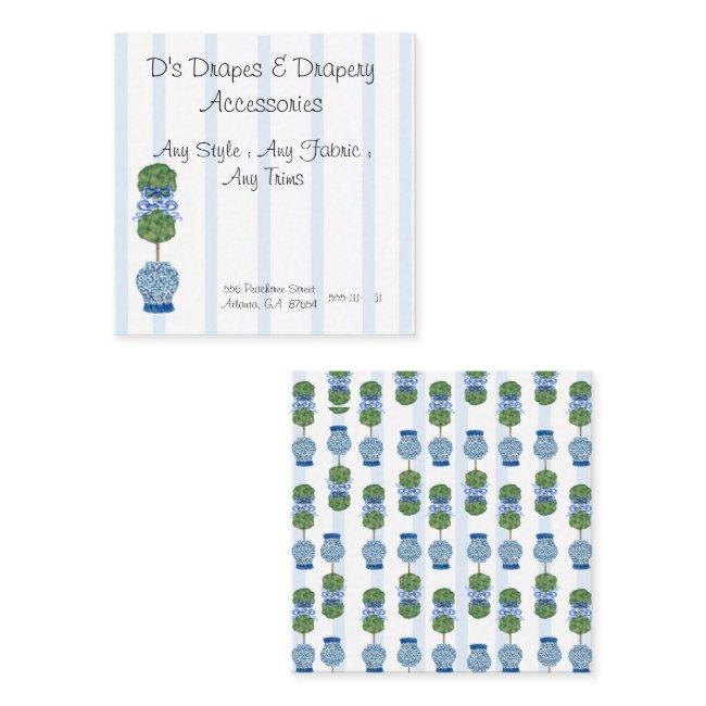 Blue Chinoiserie Ginger Jar Jars Topiary Square