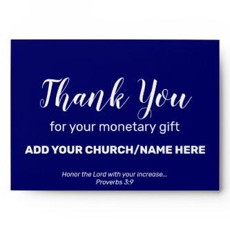 Blue Church Offerings Charity Donations Cash Envel Envelope