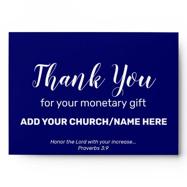 Blue Church Offerings Charity Donations Cash Envel Envelope