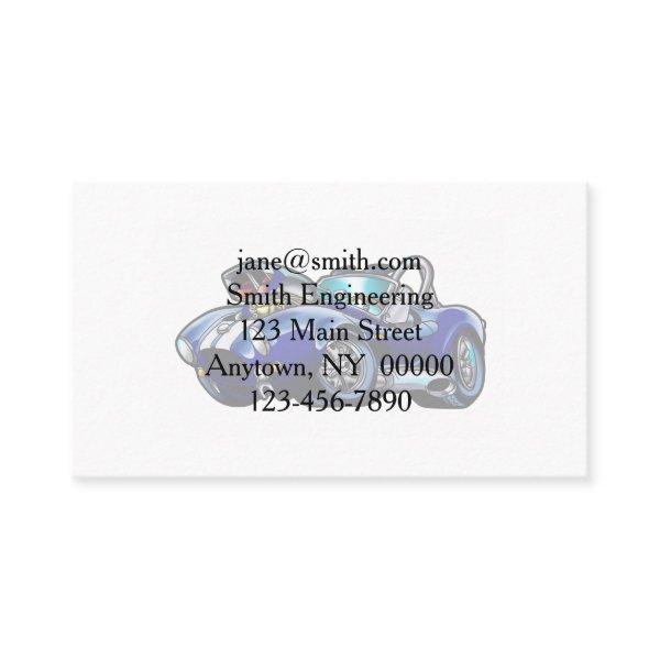 Blue classic muscle car |Choose background color