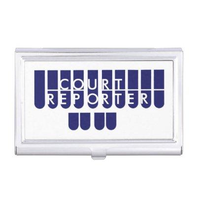 Blue colored court reporter  case