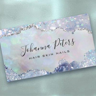 blue colors faux glitter