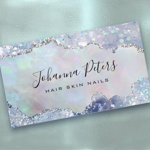 blue colors faux glitter