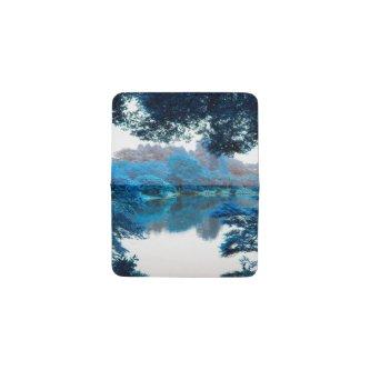 Blue colour effected cool, unique nature, lake card holder