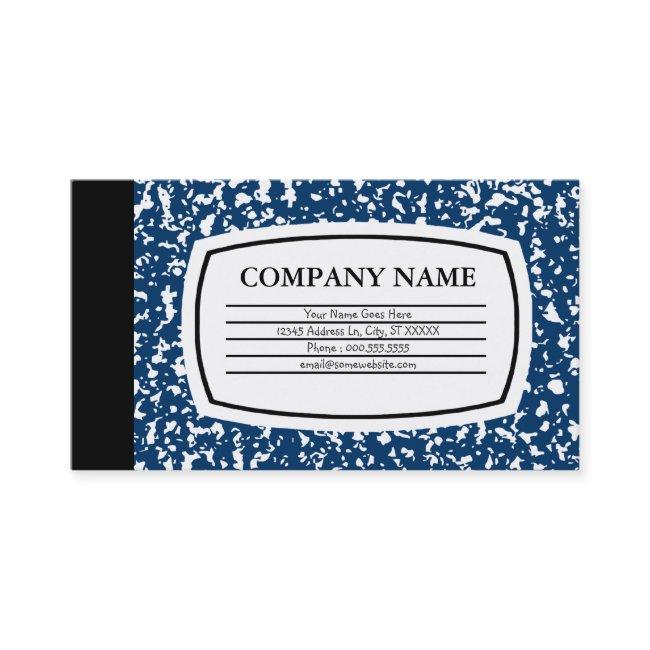 blue composition book