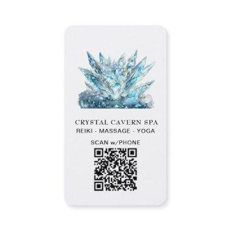 *~* Blue Cosmic Sparkling Magical QR Crystal