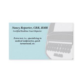 Blue Court Reporter Steno Machine