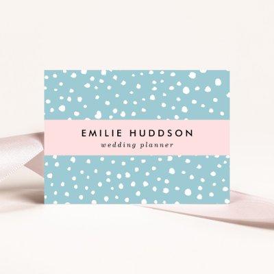 Blue Dalmatian Spots, Dalmatian Dots, Dotted Print