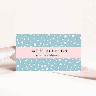 Blue Dalmatian Spots, Dalmatian Dots, Dotted Print