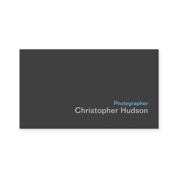 Blue Dark Grey Photographer Standard