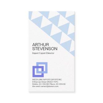 Blue Dual Direction Arrows Import Export Agent
