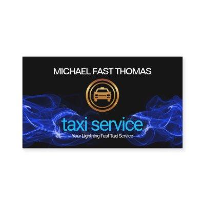 Blue Electrical Lightning Fast Taxi Driver