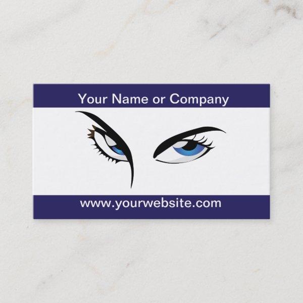 Blue Female Eyes  Template