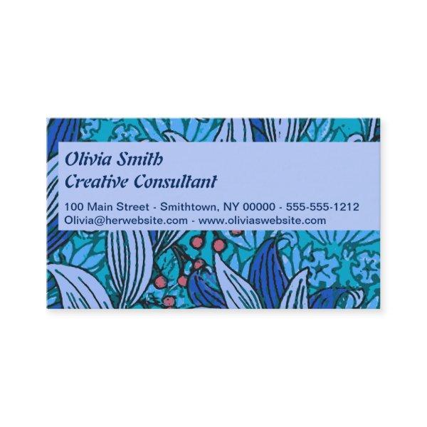 Blue Floral Antique Boho Modern