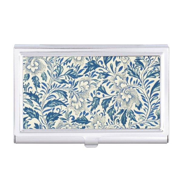 Blue Floral Pattern Antique Asian Design  Holder