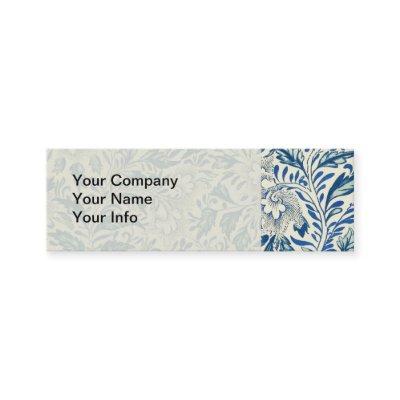 Blue Floral Pattern Antique Asian Design Mini