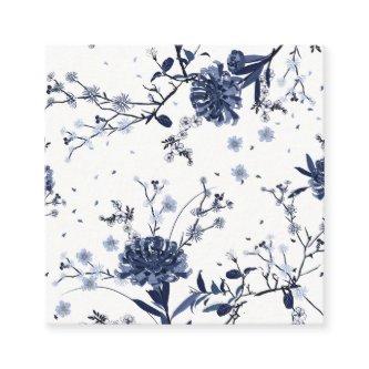 Blue flowers square