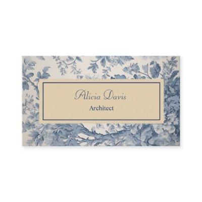 Blue Flowers Toile de Jouy your name