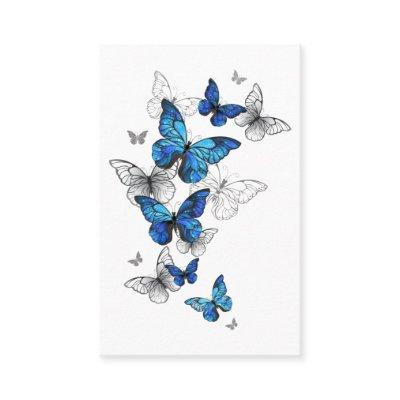 Blue Flying Butterflies Morpho