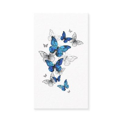 Blue Flying Butterflies Morpho