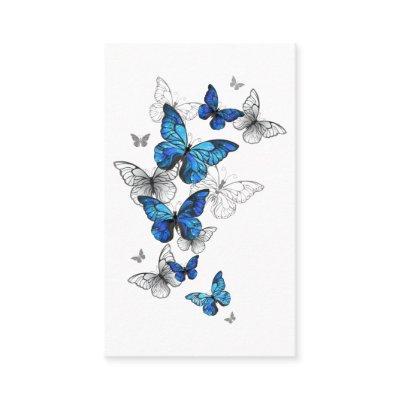 Blue Flying Butterflies Morpho