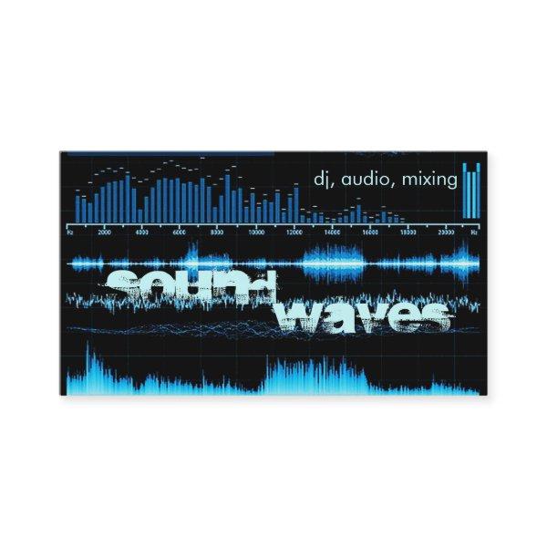 blue frequency waves DJ/producer
