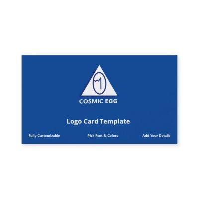 Blue Geoglyph Symbol Cosmic Egg Logo