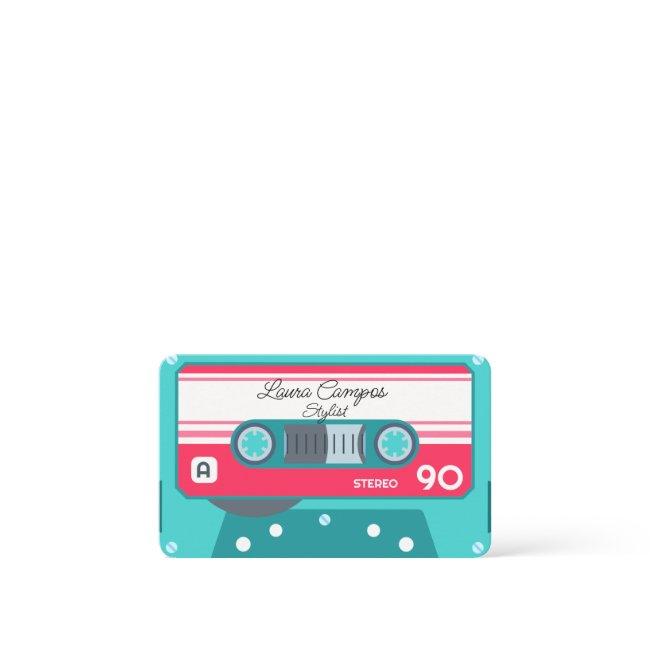 Blue Girly Stylist Music Tape Casette 1980s