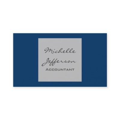 Blue Gray Contemporary Accountant