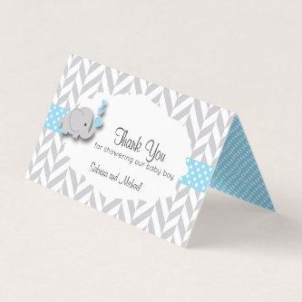 Blue & Gray Elephant Baby Shower | Candy Toppers