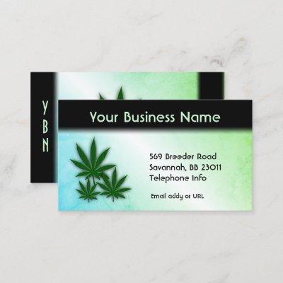 Blue Green Weed Business Double Sided