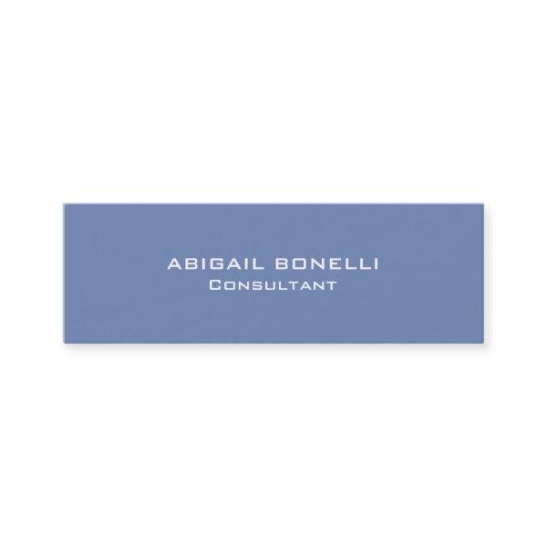 Blue Grey Minimalist Special Unique Modern Plain Mini