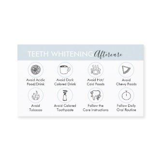 Blue Guide for Teeth Whitening Aftercare Tips