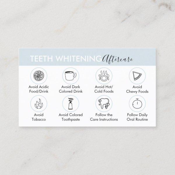 Blue Guide for Teeth Whitening Aftercare Tips