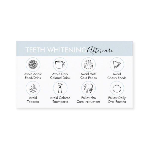 Blue Guide for Teeth Whitening Aftercare Tips