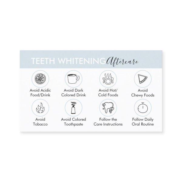 Blue Guide for Teeth Whitening Aftercare Tips