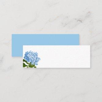 Blue Hydrangea Blank Place Card