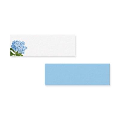 Blue Hydrangea Blank Place Card