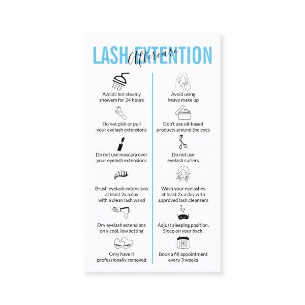 Blue Icon Lash Extension Aftercare