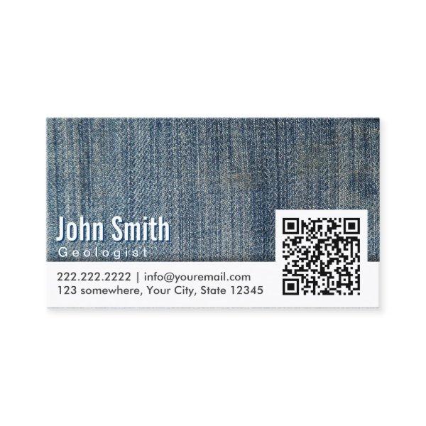 Blue Jeans QR Code Geologist