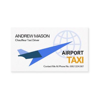 Blue Jet Plane Liftoff Global Airport Taxi Ride