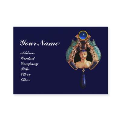 Blue Lady Bug ,Lapis & Sapphire Gem Stone Monogram