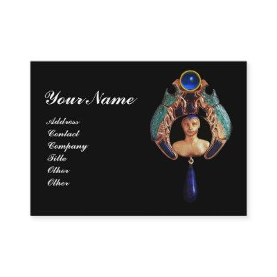 Blue Lady Bug ,Lapis & Sapphire Gem Stone Monogram