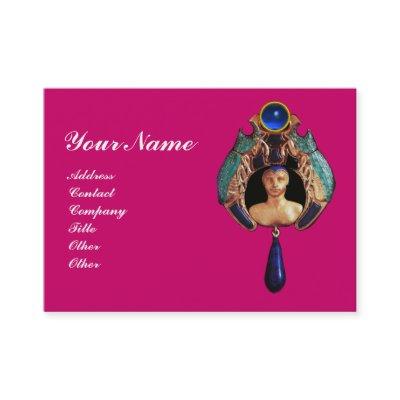 Blue Lady Bug ,Lapis & Sapphire Gem Stone Monogram
