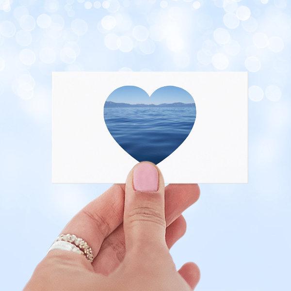 Blue Lake Tahoe Heart Shape Photo