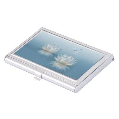 Blue Lotus and Dragonfly  Holder