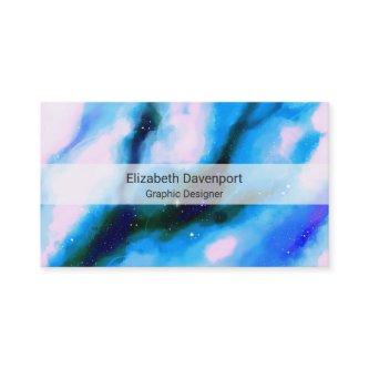 Blue Marbled Outer Space Abstract Background