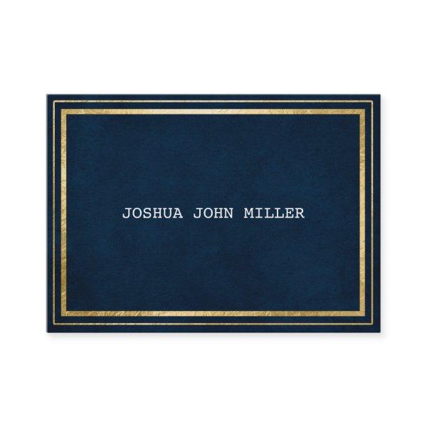 Blue Marine Golden Frame Velvet White Vip
