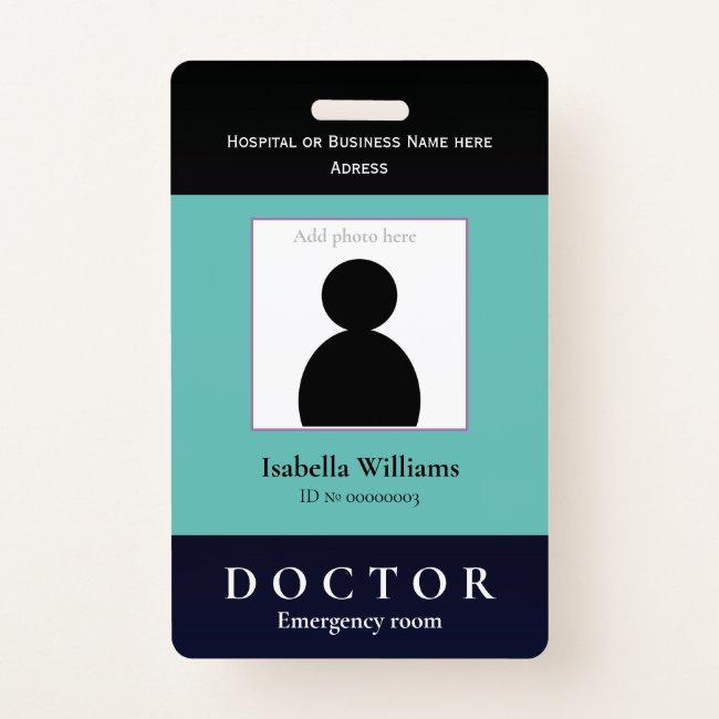Blue Medical Facility or Business Member Badge